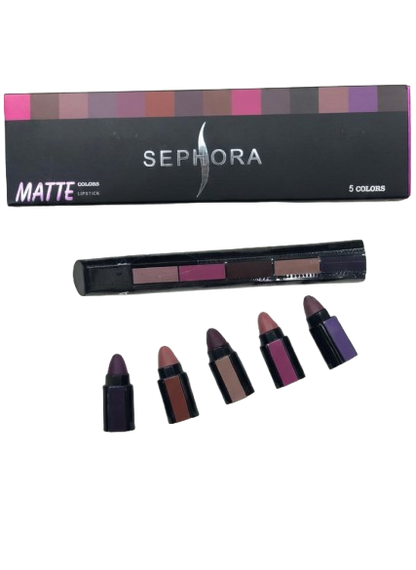 Sephora Collection Matte Lipstick 5 Colors Set